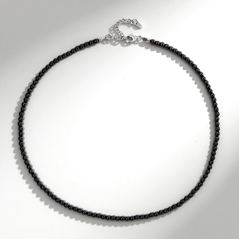 Collana in argento con Ematite Nera