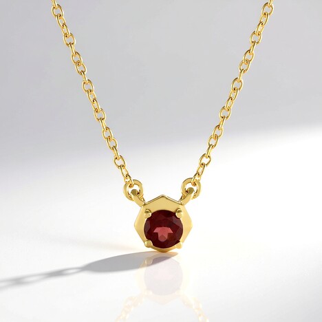 Collana in argento con Granato Mozambico (de Melo)