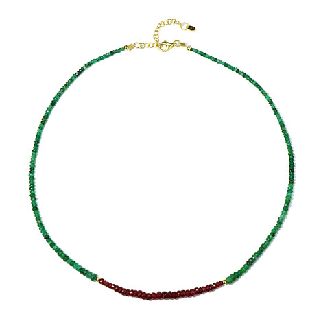 Collar en plata con Esmeralda de Brasil