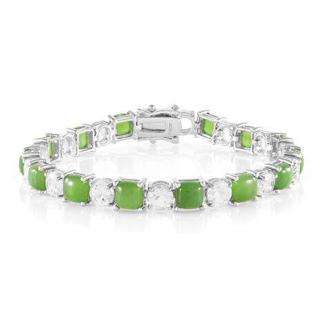 Kanadische Jade-Silberarmband