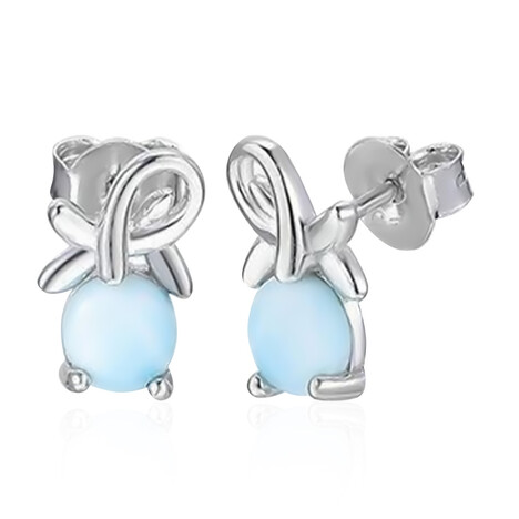 Larimar-Silberohrringe