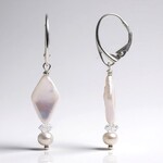 Orecchini in argento con Perla d'Acqua Dolce Bianca