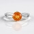 Anello in argento con Quarzo Arancione