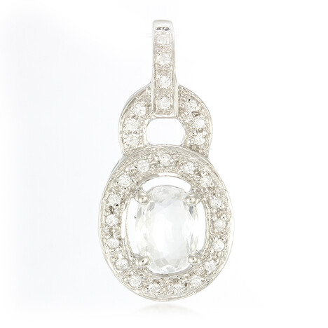 Cuprian Tourmaline Silver Pendant