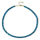 Collana in argento con Apatite Blu Neon
