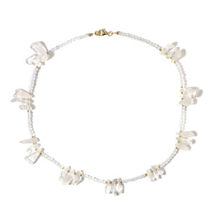 Collana in argento con Quarzo Bianco