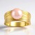 Anello in argento con Perla Ming Porpora (TPC)