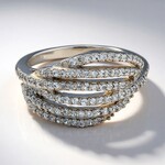 Bague en argent et Zircon