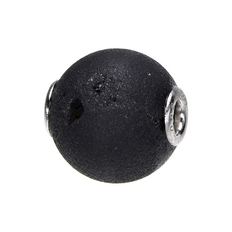 Ciondolo in argento con Agata Glitter Nera (MONOSONO COLLECTION)