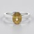 Anello in argento con Zircone Giallo