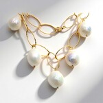 Collana con Perla d'Acqua Dolce Bianca