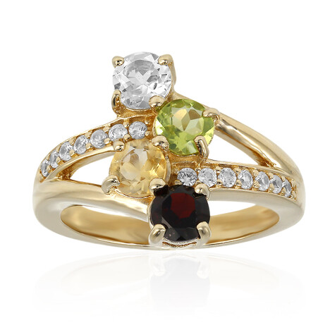 Anello in argento con Granato