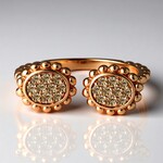 Anello in oro con Diamante Rose de France SI1 di Argyle (Annette)