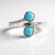 Anello in argento con Turchese Sleeping Beauty (Faszination Türkis)