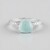 Anello in argento con Calcedonio Acqua