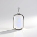 Colgante en plata con Piedra de luna azul (KM by Juwelo)