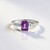 Anello in argento con Ametista Siberiana