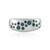 Bague en argent et Diamant bleu I3
