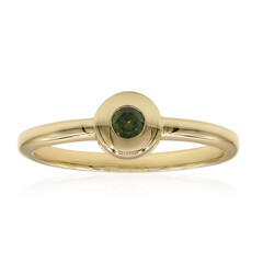 Anello in oro con Diamante Verde VS1