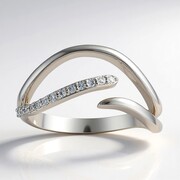 9K I1 (H) Diamond Gold Ring (de Melo Gold)