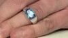 Anillo en plata con Topacio de Marambaia (de Melo)