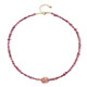 Rhodochrosite Silver Necklace (Riya)