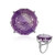 Lavendel-Amethyst-Silberring