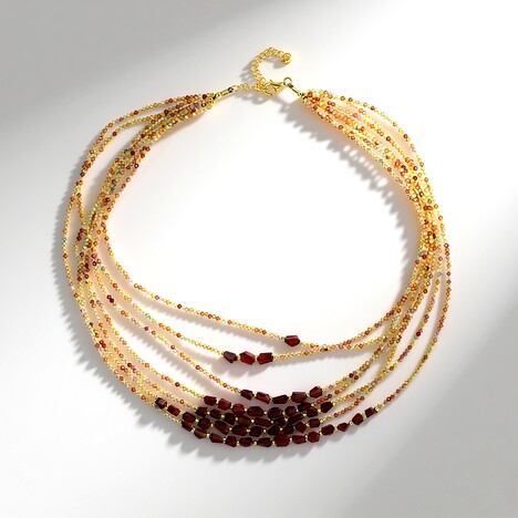 Collana in argento con Zircone Canarino (Riya)