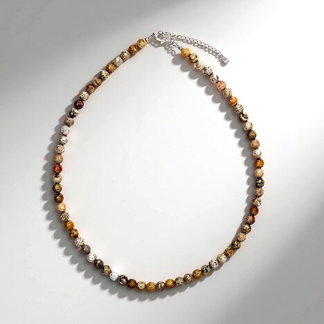 Collana in argento con Corallo Pietrificato