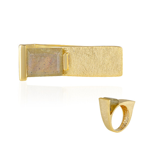 Anello in argento con Labradorite (MONOSONO COLLECTION)