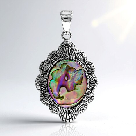 Ciondolo in argento con Conchiglia Abalone (Art of Nature)
