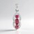 Ciondolo in argento con Tormalina Rosa Brasiliana (Pallanova)