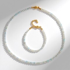 Parure in argento con Topazio Bianco