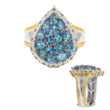 Aquamarin-Silberring (Gems en Vogue)