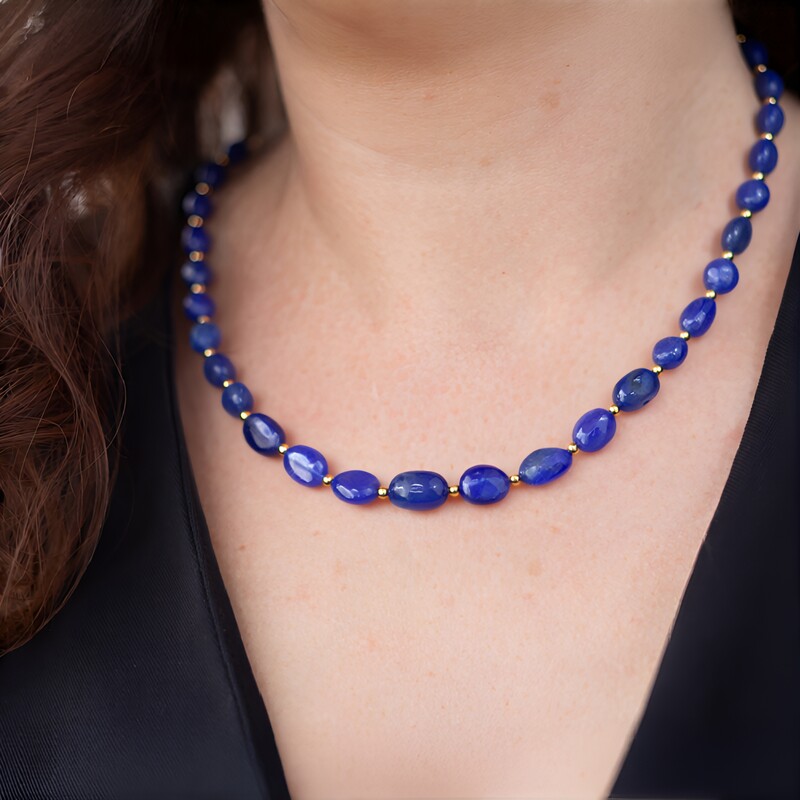 Tanzanite Silver Necklace
