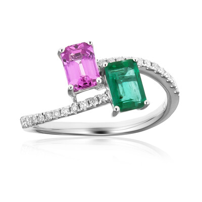 Anello in oro con Smeraldo Zambia AAA (CIRARI)