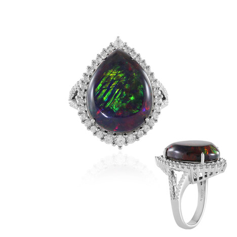 Mezezo Opal Silver Ring (Adela Silber)