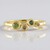 Anello in argento con Diamante Verde I2