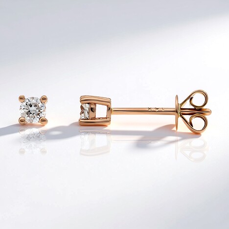 Orecchini in oro con Diamante I1 (H) (CIRARI)