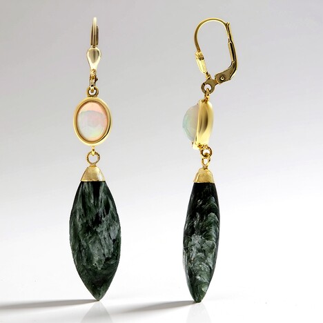 Orecchini in argento con Serafinite (CUSTODANA)