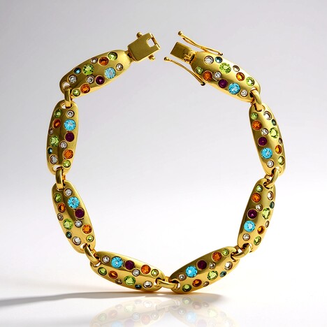 Bracciale in oro con Citrino (CUSTODANA)