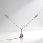 Collana in oro con Zaffiro Rosa (CIRARI)