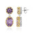 Lavendel-Amethyst-Silberohrringe (Dallas Prince Designs)