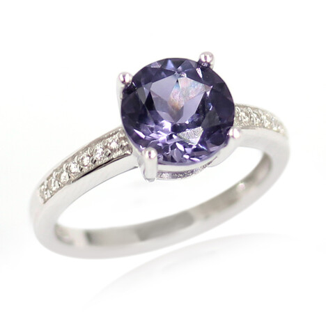 Anello in argento con Quarzo Mirtillo