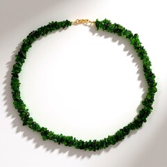 Collana in argento con Diopside Russo