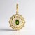 Ciondolo in argento con Diopside Russo