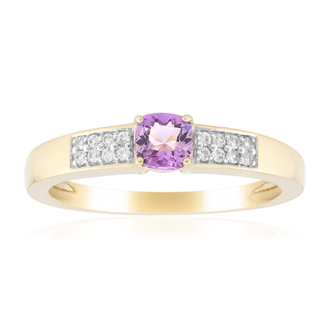 Purpurfarbener Skapolith-Goldring