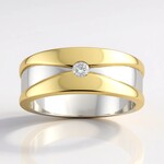 Anello in argento con Diamante I1 (G) (Annette)