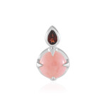 Pink Opal Silver Pendant