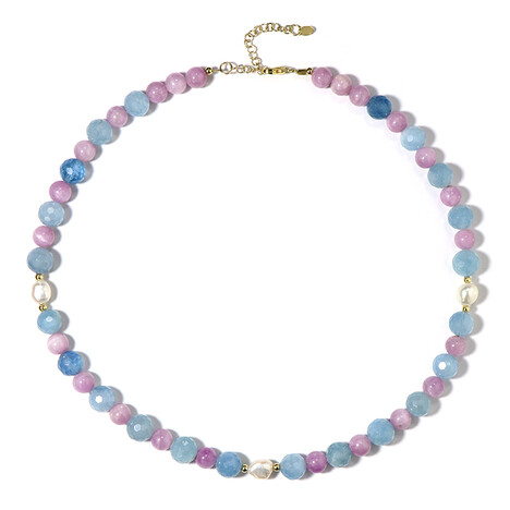 Edelstein-Silberhalskette (Riya)